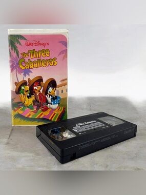 Vintage 1984 Walt Disney’s The Three Caballeros VHS Black Diamond Clamshell